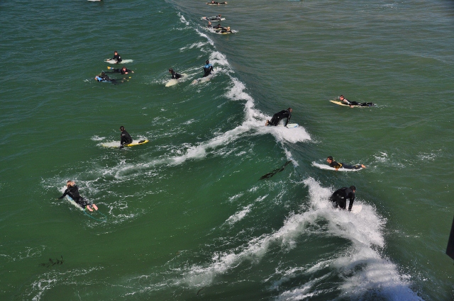 Pismo Beach surfers